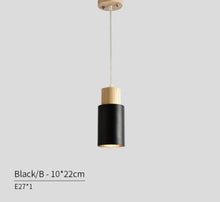 Load image into Gallery viewer, Ambrose - Modern Nordic Long Hanging Wood Light