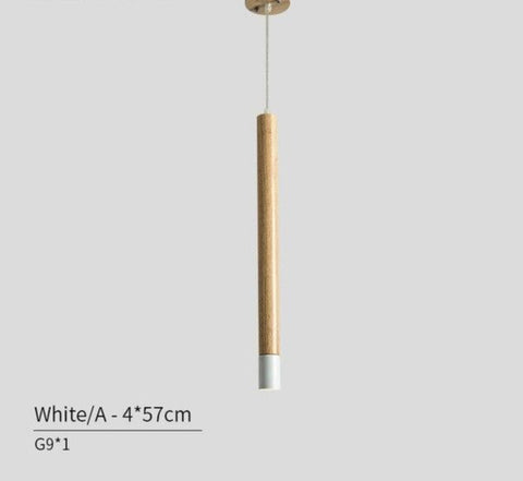 Image of Ambrose - Modern Nordic Long Hanging Wood Light