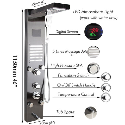 Image of Shower Column Faucet Bath