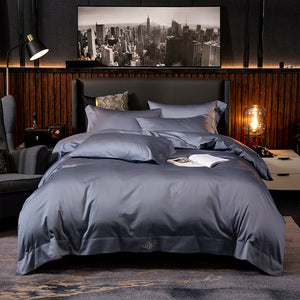 Black Egyptian Cotton Cover Bed - Set