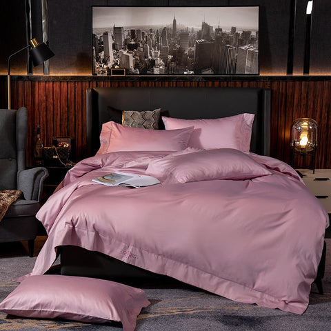 Image of Black Egyptian Cotton Cover Bed - Set