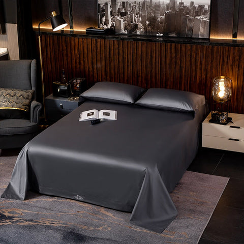 Image of Black Egyptian Cotton Cover Bed - Set