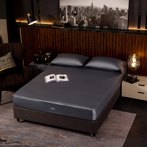 Image of Black Egyptian Cotton Cover Bed - Set