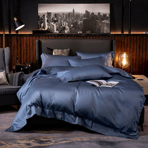 Black Egyptian Cotton Cover Bed - Set