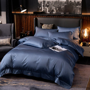 Black Egyptian Cotton Cover Bed - Set