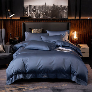 Black Egyptian Cotton Cover Bed - Set