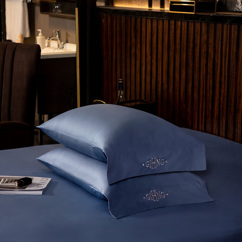 Image of Black Egyptian Cotton Cover Bed - Set