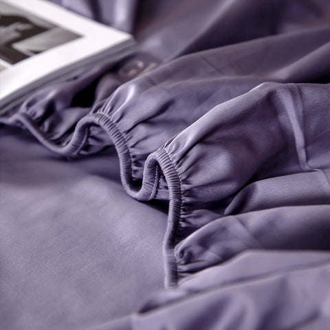 Image of Black Egyptian Cotton Cover Bed - Set