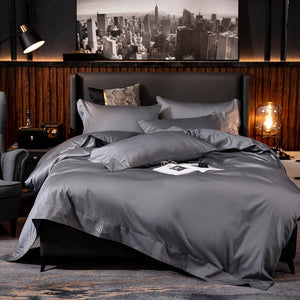 Black Egyptian Cotton Cover Bed - Set
