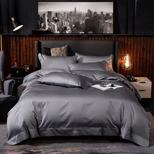 Black Egyptian Cotton Cover Bed - Set