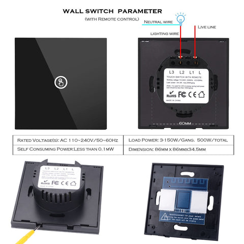 Image of Smart Touch Switch Light - Wifi