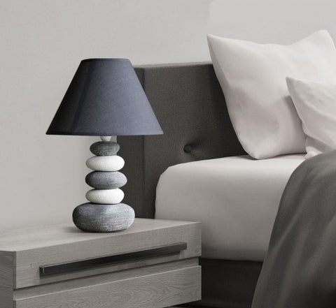 Image of Stonia - Modern Ceramic Stone Pile Lamp