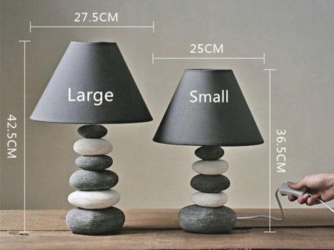 Image of Stonia - Modern Ceramic Stone Pile Lamp