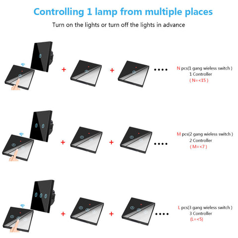 Image of Smart Touch Switch Light - Wifi