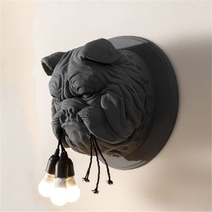 Bulldog Wall Light Lamp Decoration
