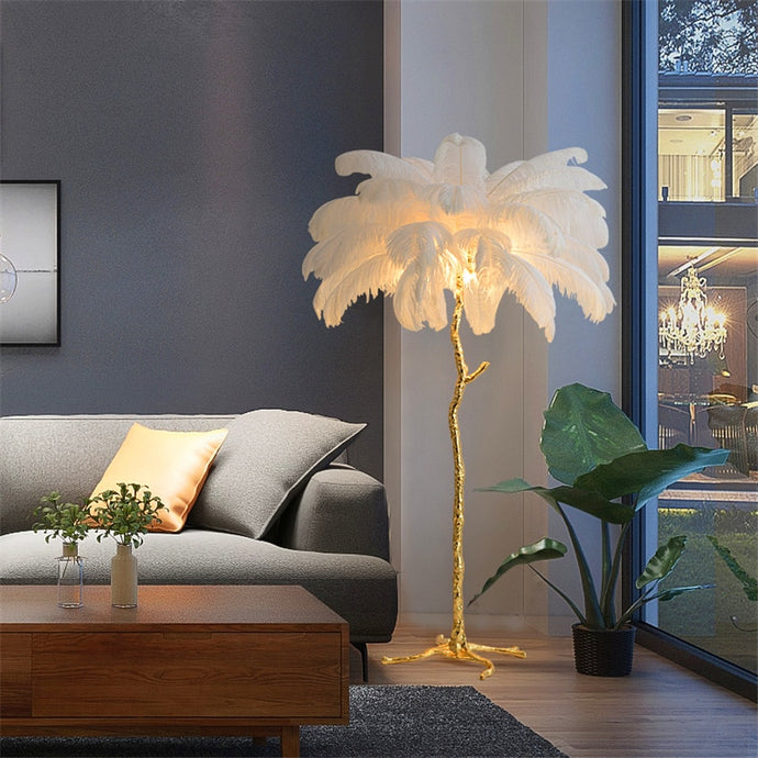 Multi-Feather Floor Lamp