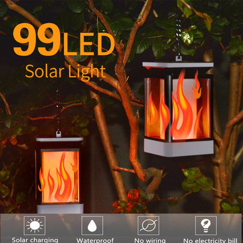 Image of LED Solar Hanging Light for Garden