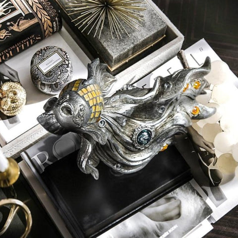 Image of Luxury Decoration Goldfish With Stand Handmade