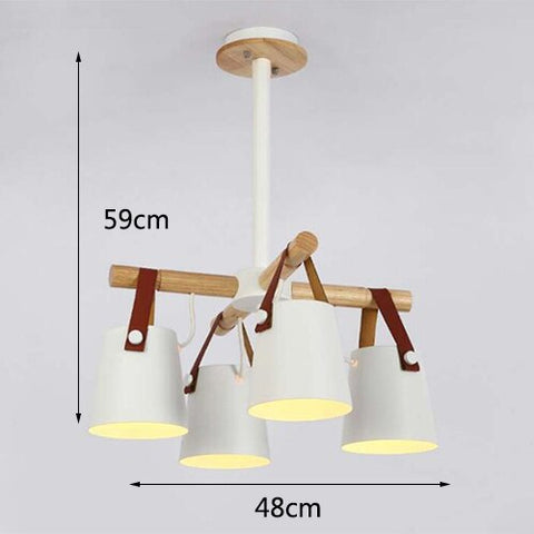 Image of Modern Nordic Drop Down Pendant Chandelier
