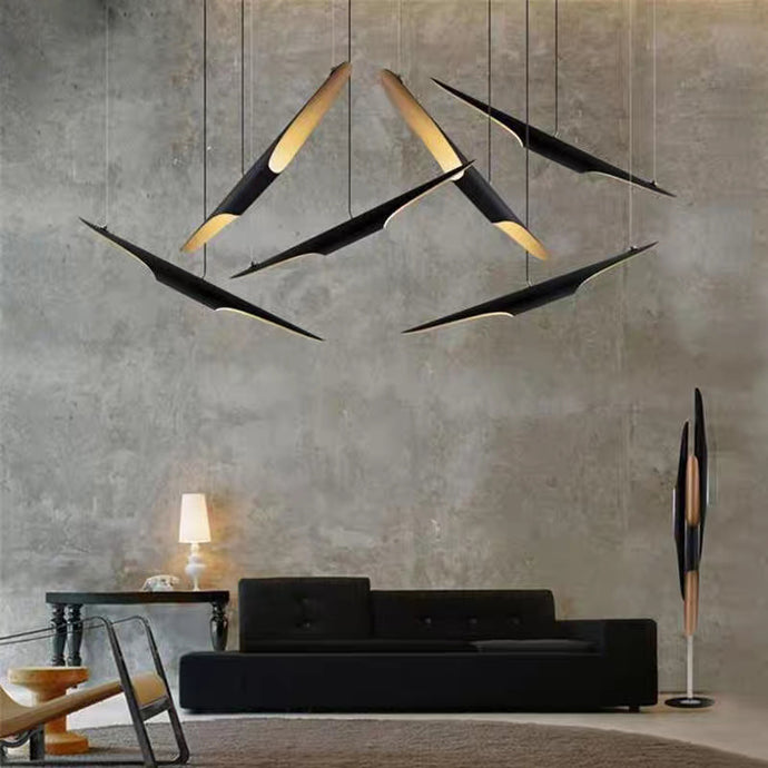 Coltrane Oblique Aluminum Tube Pendant Light