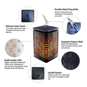 LED Solar Lights Dancing Flame
