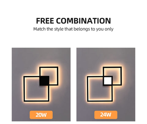 Image of Rowley - Square Modern Wall Lamp