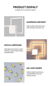 Rowley - Square Modern Wall Lamp