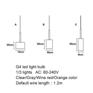 Post-Modern Style Nordic Goblet - Glass Pendant Light