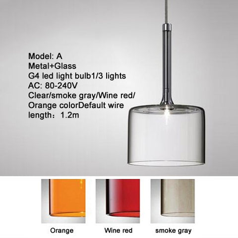 Image of Post-Modern Style Nordic Goblet - Glass Pendant Light
