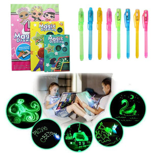 Children's LED Fluorescent Drawing Board Toy