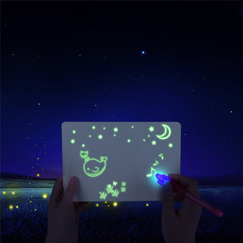 Image of Children's LED Fluorescent Drawing Board Toy