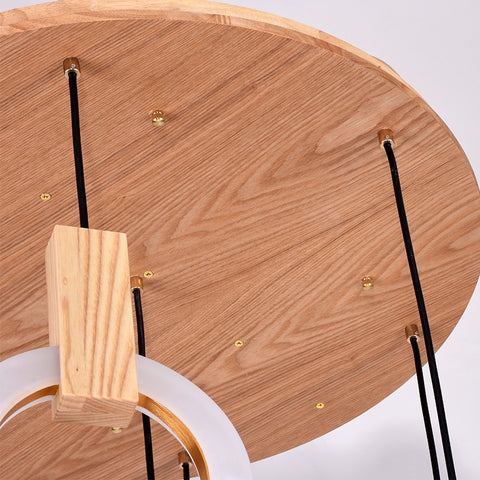 Image of Modern LED Wall Stair Ring Chandelier