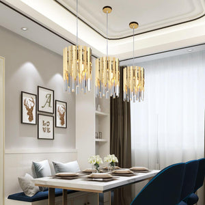 Gold Crystal Kitchen Pendant Hanging Lights