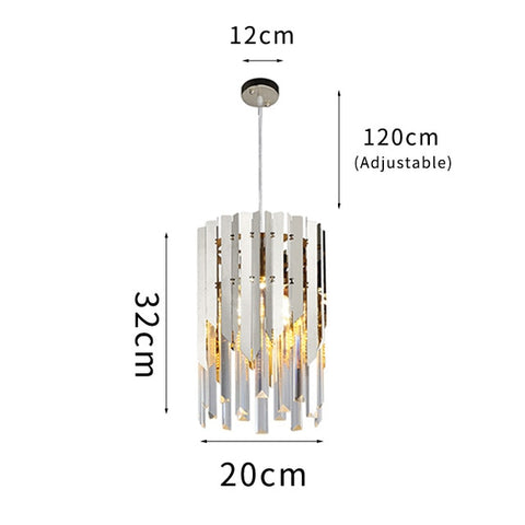 Image of Gold Crystal Kitchen Pendant Hanging Lights