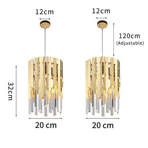 Gold Crystal Kitchen Pendant Hanging Lights