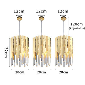 Gold Crystal Kitchen Pendant Hanging Lights