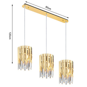 Gold Crystal Kitchen Pendant Hanging Lights