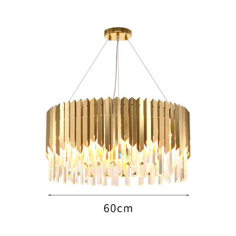 Image of Gold Crystal Kitchen Pendant Hanging Lights
