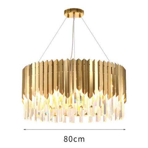 Image of Gold Crystal Kitchen Pendant Hanging Lights