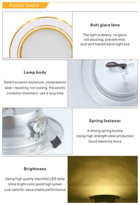 Phyllis - Recessed Round LED Ceiling Lamp