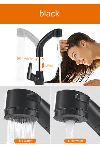 Image of Pull Out Bathroom Sink Faucet