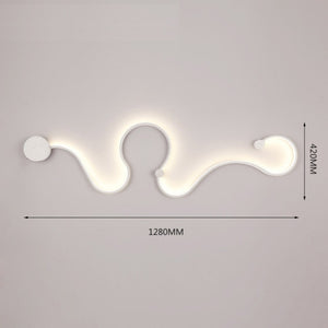 Scandinavian Serpentine Sconces Modern LED Wall Light