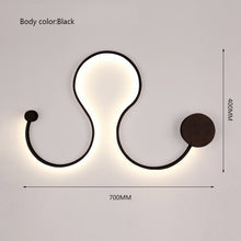 Load image into Gallery viewer, Scandinavian Serpentine Sconces Modern LED Wall Light