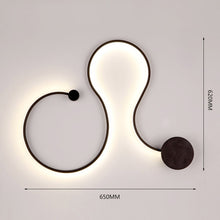 Load image into Gallery viewer, Scandinavian Serpentine Sconces Modern LED Wall Light