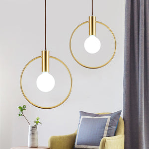 Nordic Style Hanging Ring Lights (20-30cm)