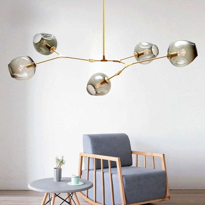Glass Globes Ceiling Light Industrial Style Pendant