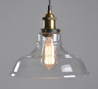Vintage 5.5" To 11" Wide Pendant Glass Retro Lights - Sofrey Selects