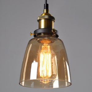 Vintage 5.5" To 11" Wide Pendant Glass Retro Lights - Sofrey Selects