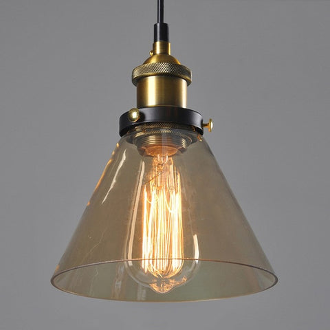 Image of Vintage 5.5" To 11" Wide Pendant Glass Retro Lights - Sofrey Selects