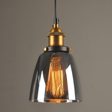 Image of Vintage 5.5" To 11" Wide Pendant Glass Retro Lights - Sofrey Selects